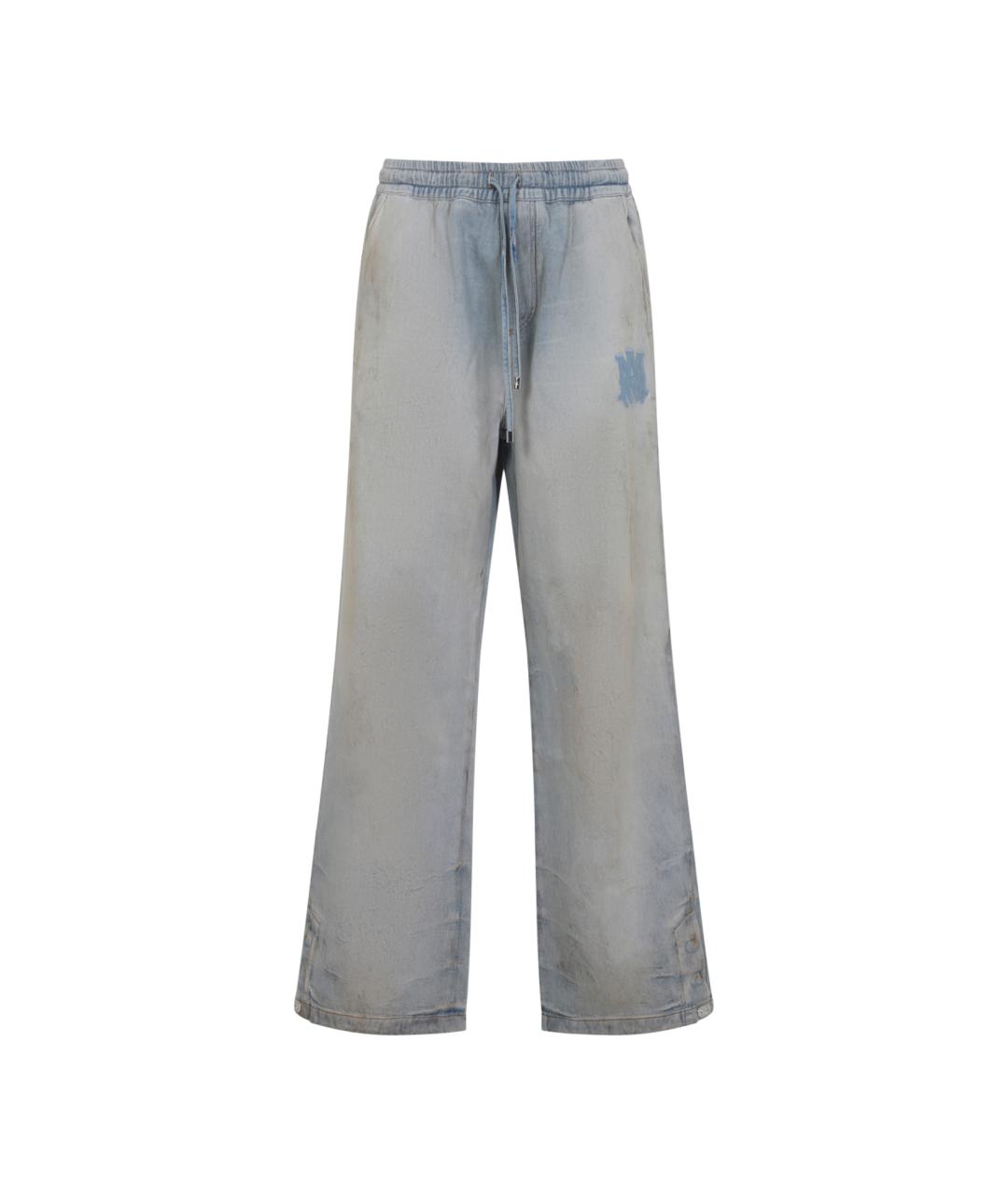 AMIRI Синие хлопковые повседневные брюки, фото 1