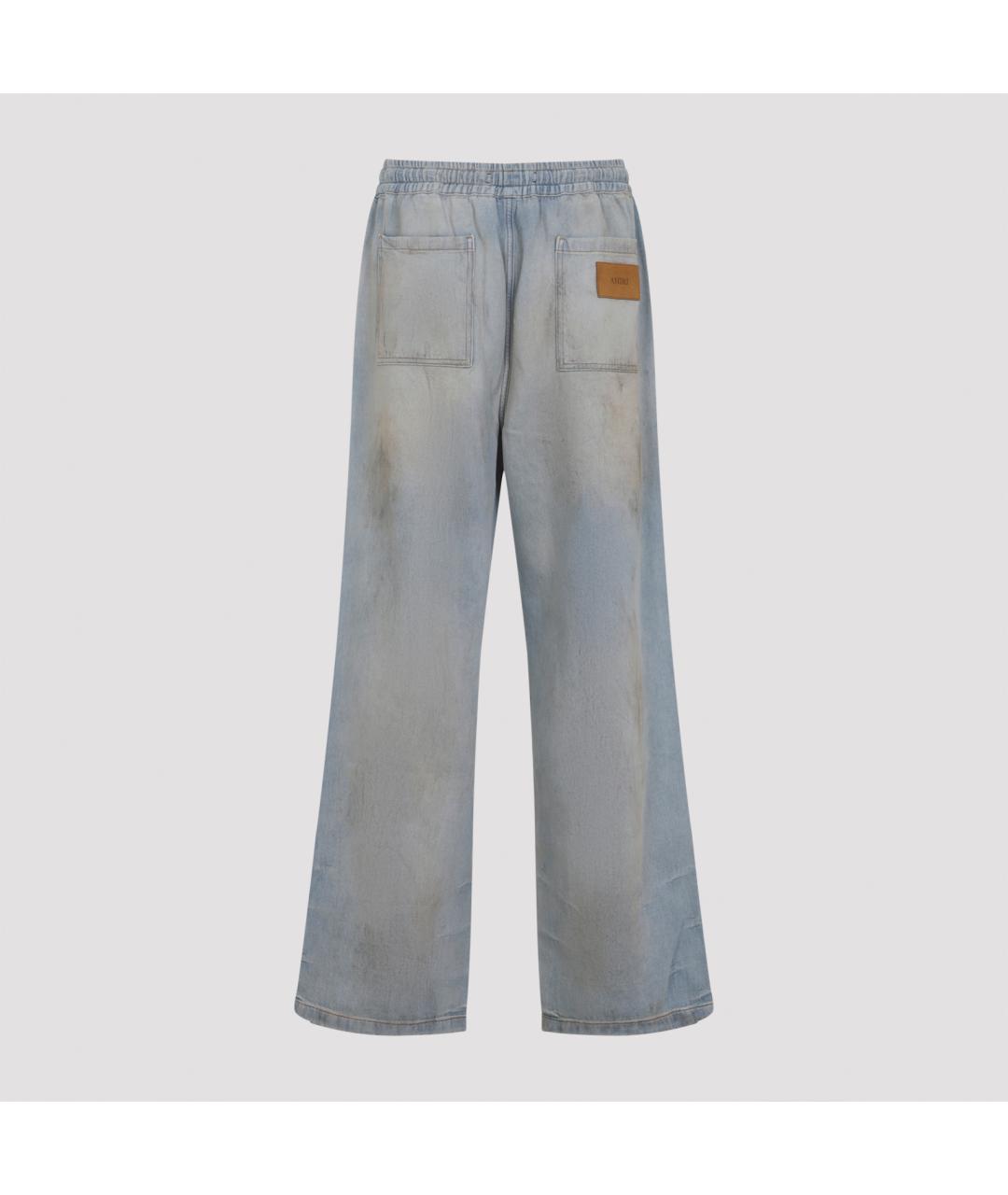 AMIRI Синие хлопковые повседневные брюки, фото 3