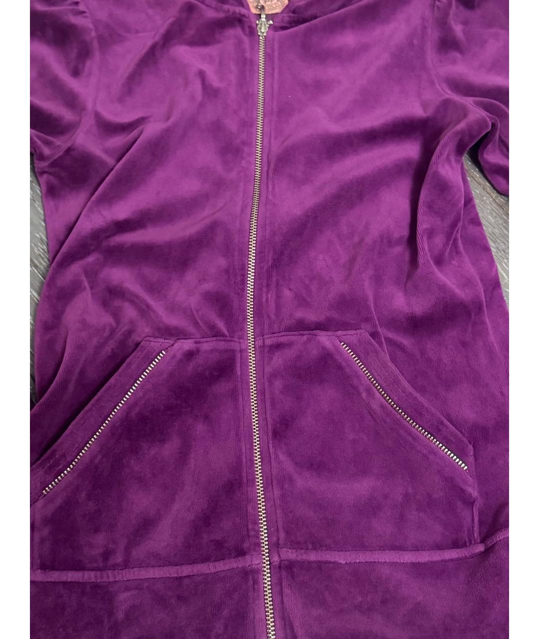 JUICY COUTURE Фиолетовый велюровый спортивные костюмы, фото 2