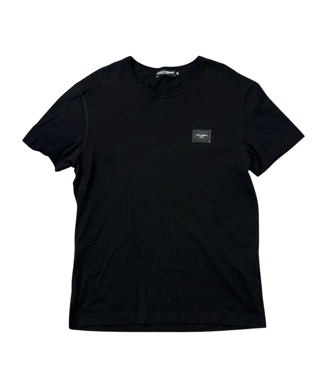 DOLCE&GABBANA Черная хлопковая футболка, фото 1
