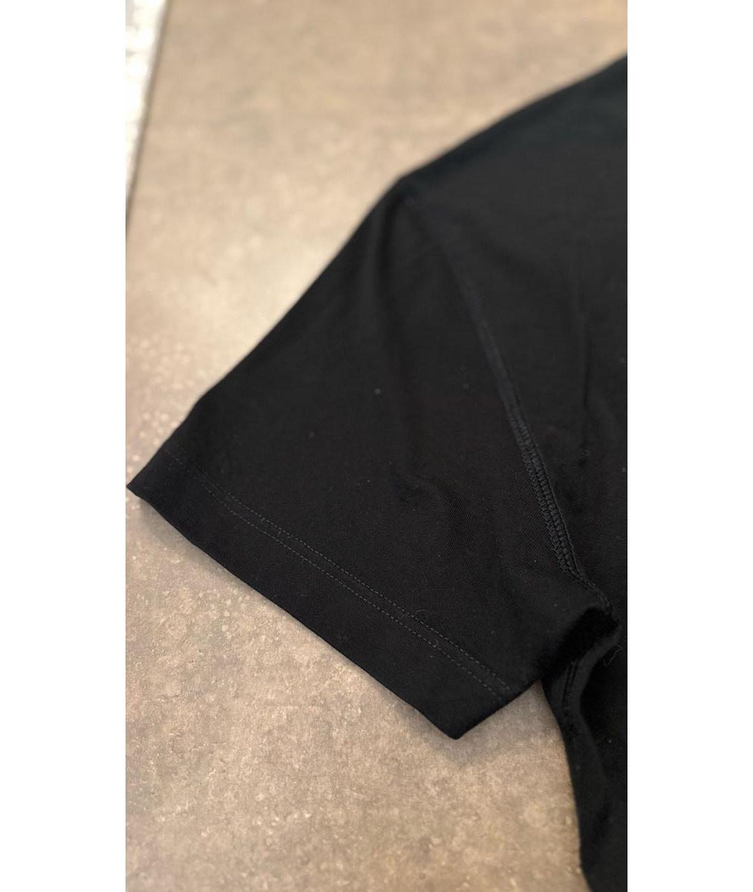 DOLCE&GABBANA Черная хлопковая футболка, фото 5