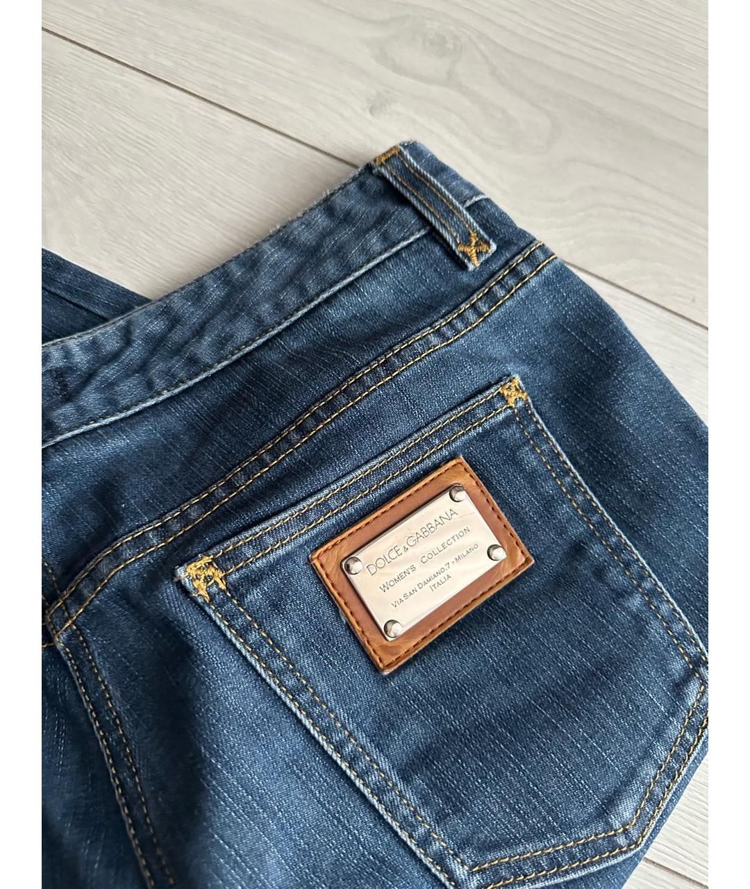 DOLCE&GABBANA Синие джинсы слим, фото 4