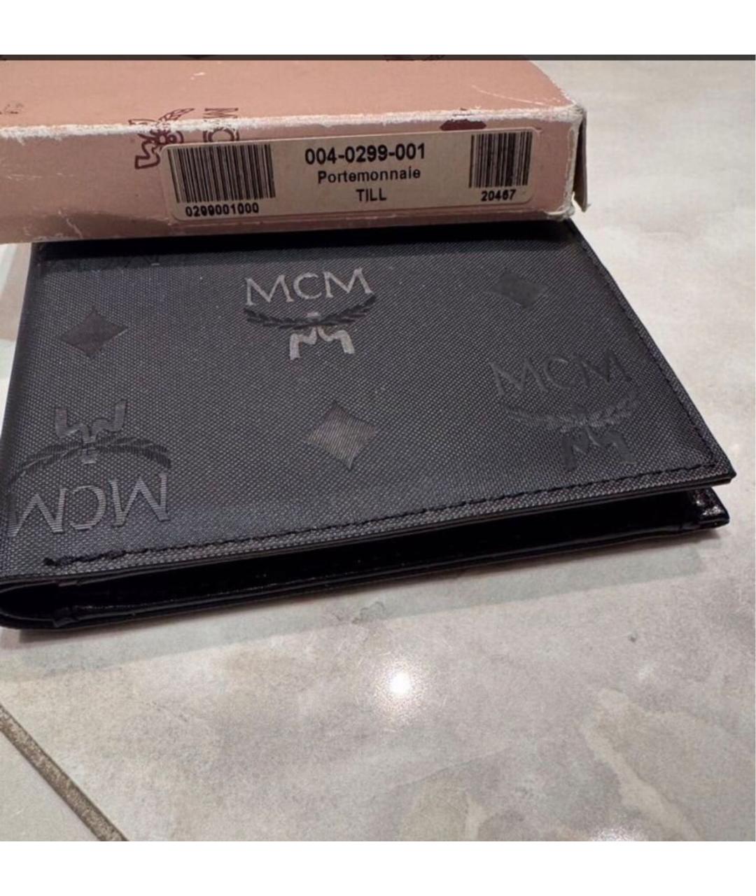 MCM Черный кошелек, фото 4