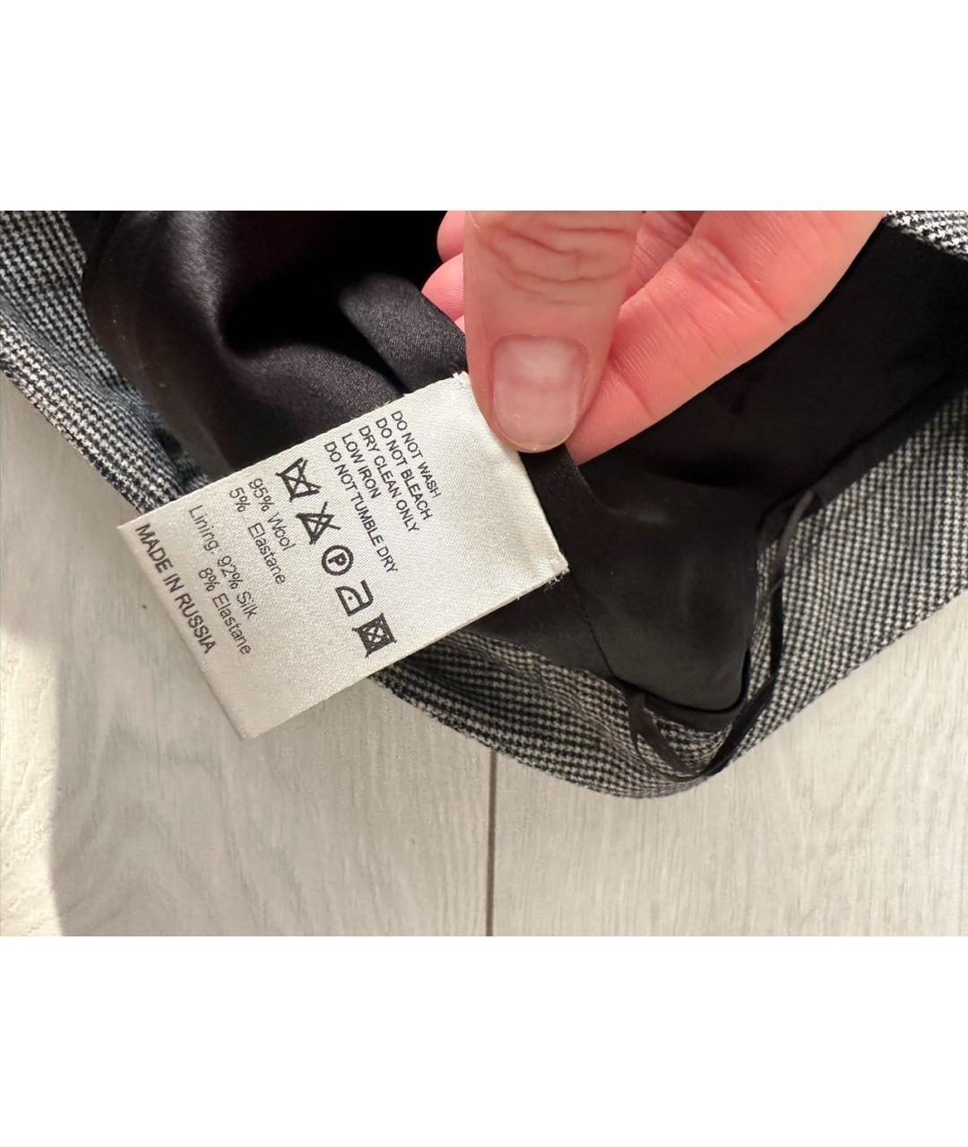 ALEXANDER TEREKHOV Антрацитовые прямые брюки, фото 5