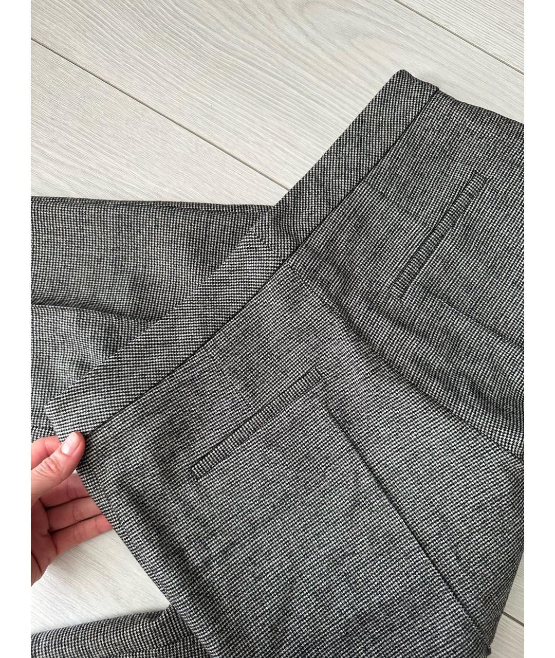 ALEXANDER TEREKHOV Антрацитовые прямые брюки, фото 4