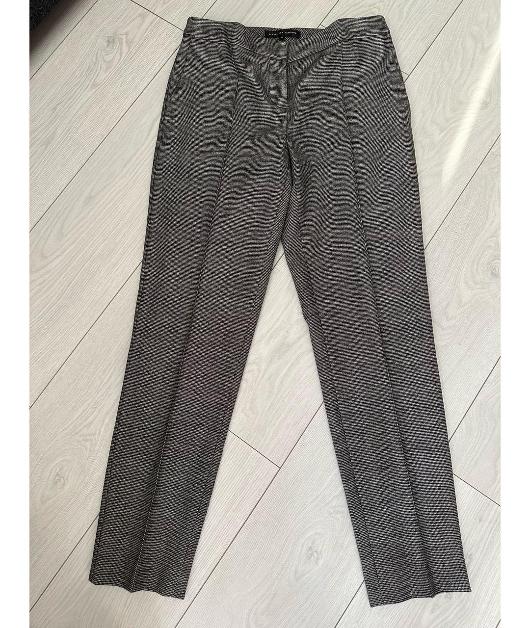 ALEXANDER TEREKHOV Антрацитовые прямые брюки, фото 6