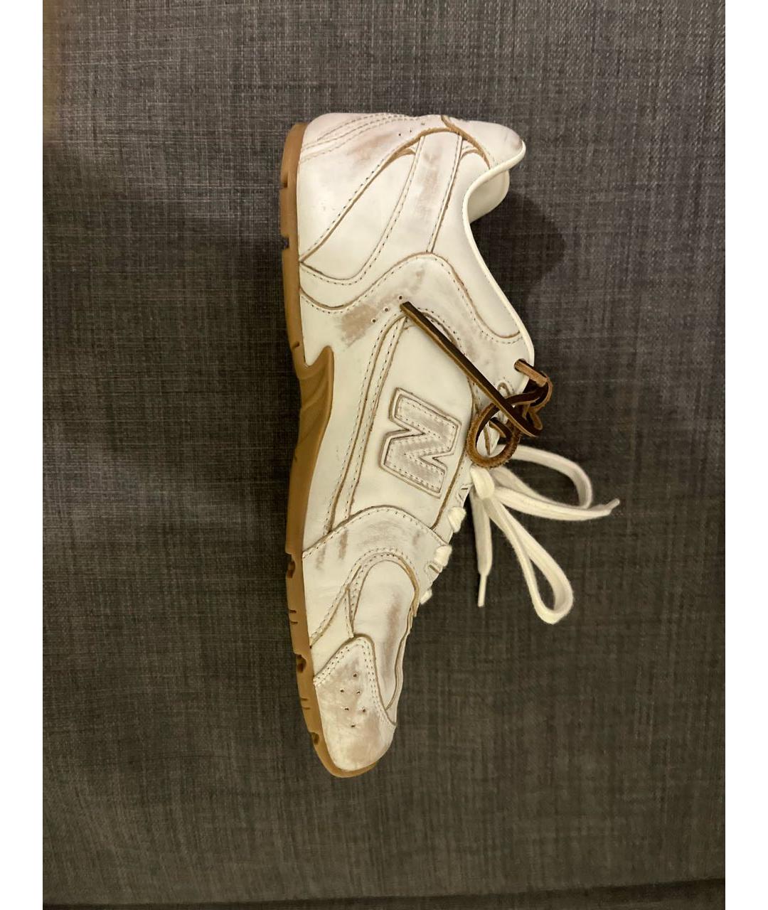 MIU MIU Белые кожаные кеды, фото 6