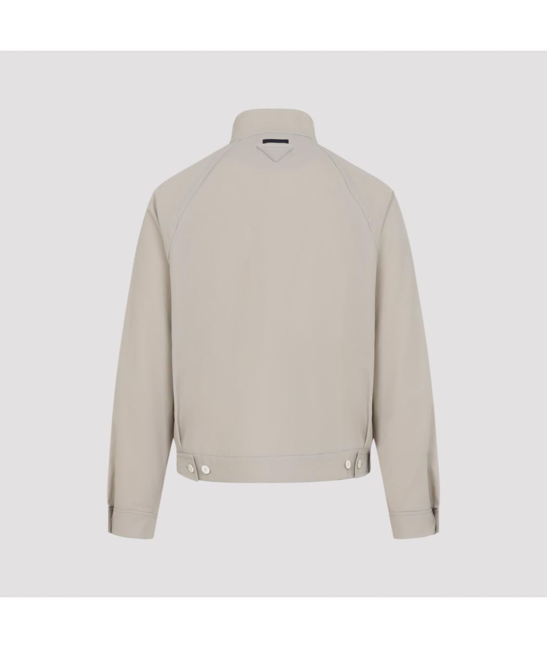 PRADA Бежевая хлопковая куртка, фото 3