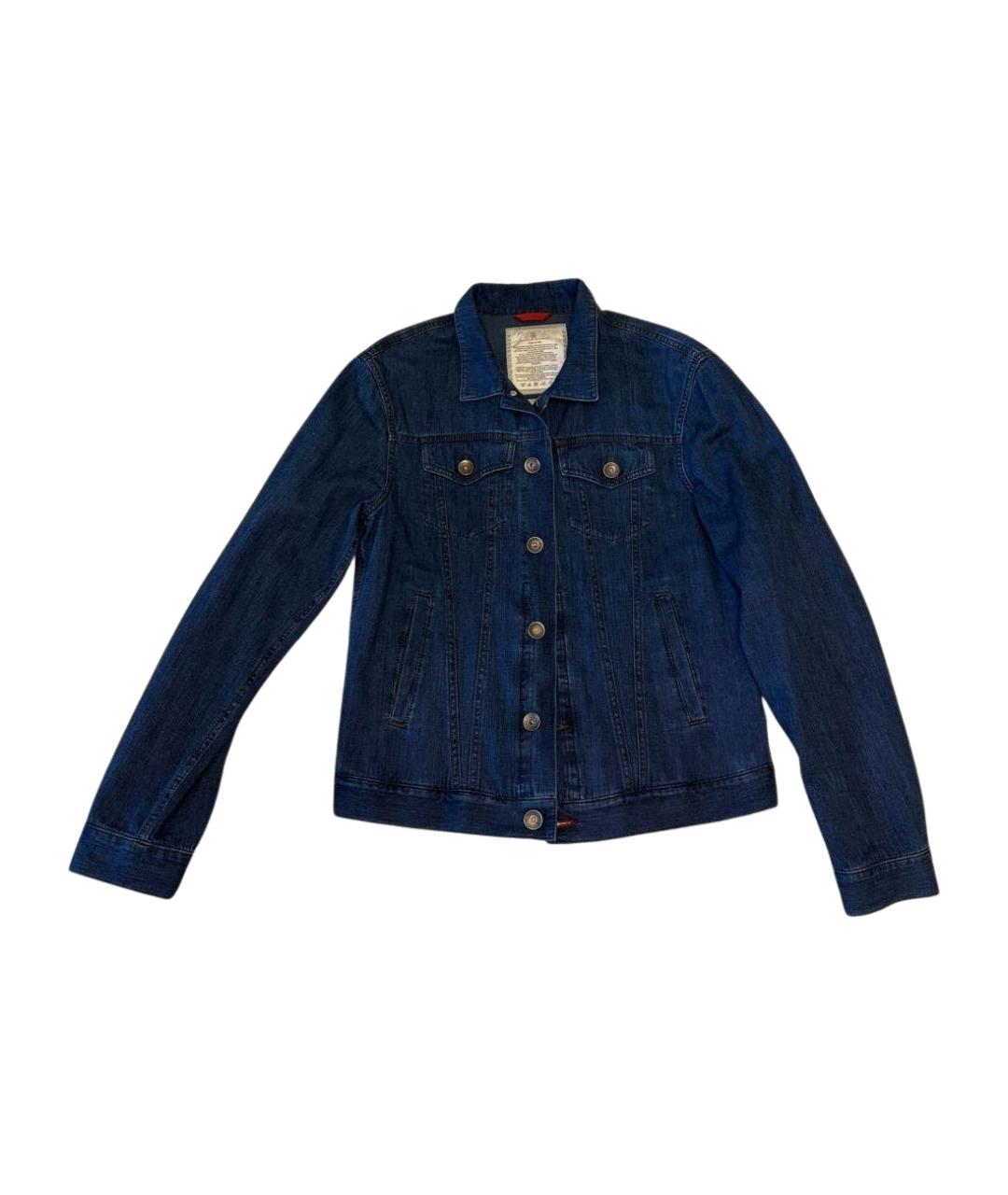 BRUNELLO CUCINELLI Темно-синяя хлопковая куртка, фото 1