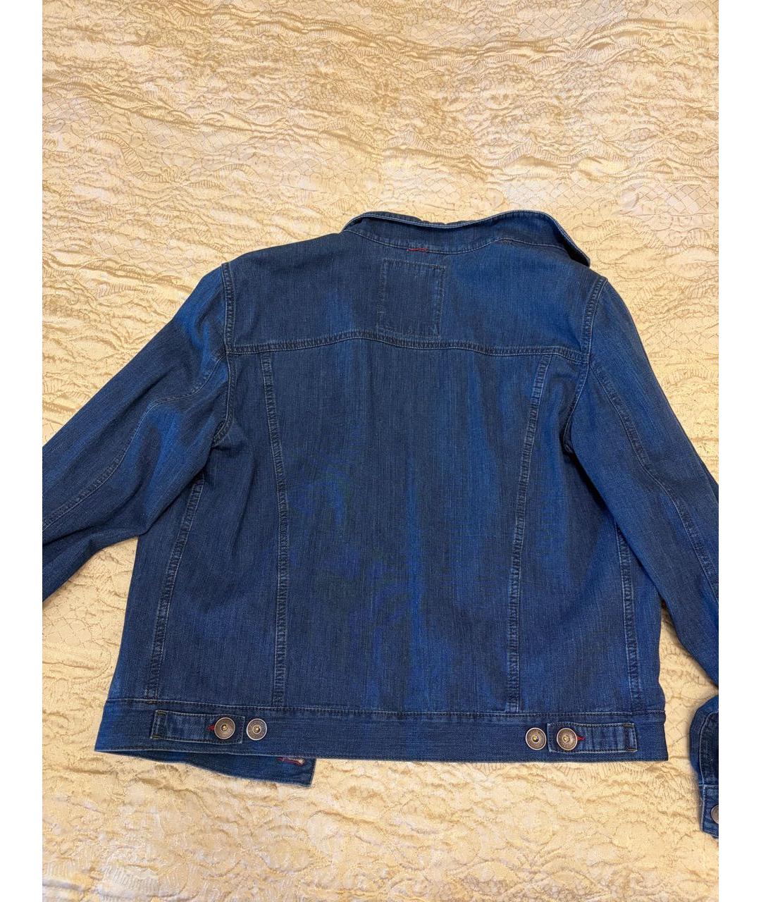 BRUNELLO CUCINELLI Темно-синяя хлопковая куртка, фото 5