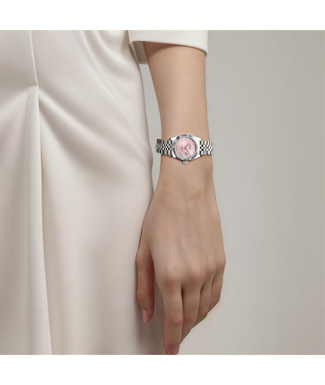 ROLEX Серебряные часы из белого золота, фото 3