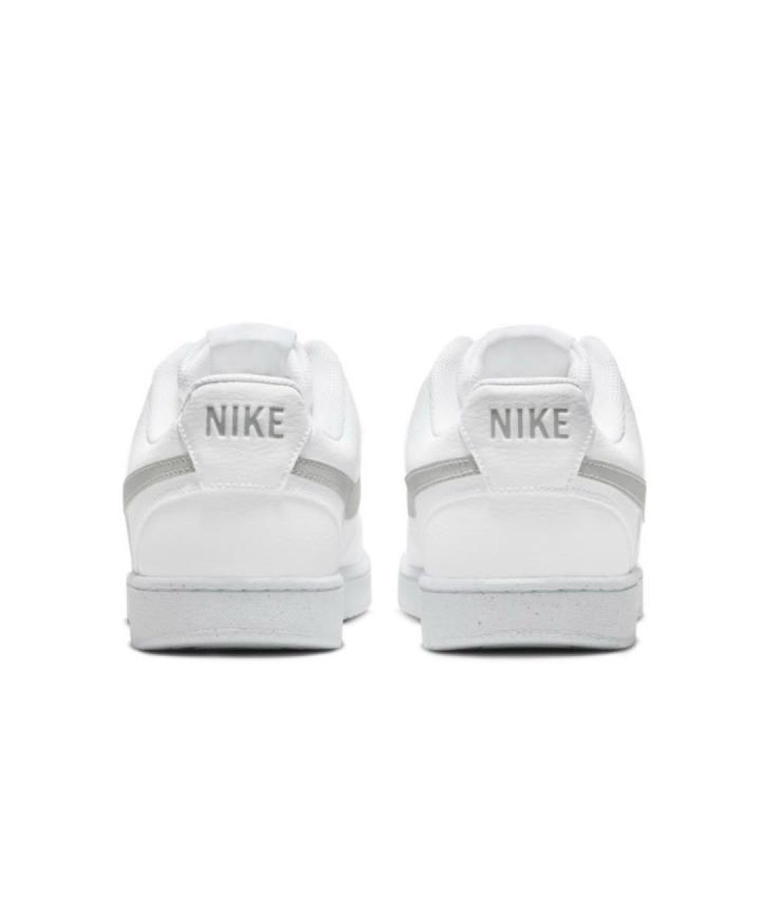 NIKE Белые кожаные низкие кроссовки / кеды, фото 4