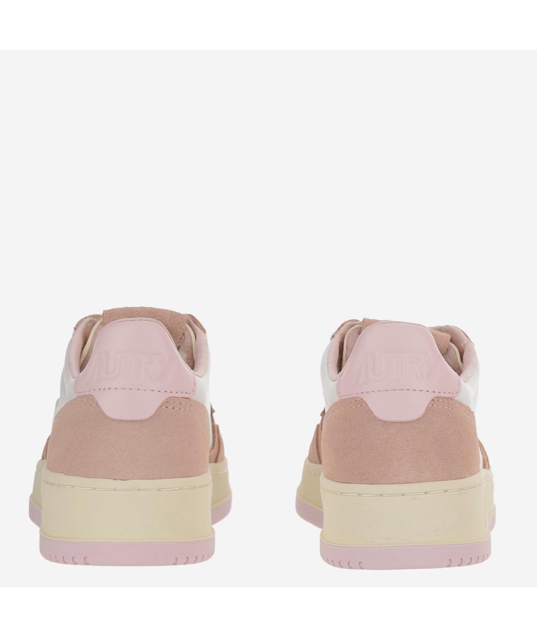 AUTRY Розовые кожаные кроссовки, фото 3