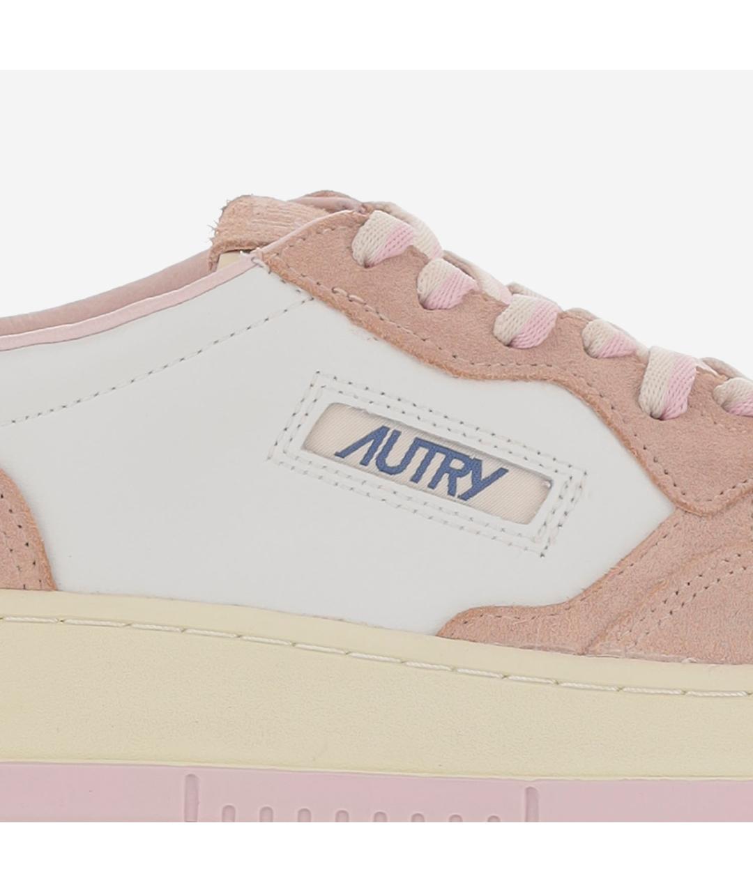 AUTRY Розовые кожаные кроссовки, фото 5