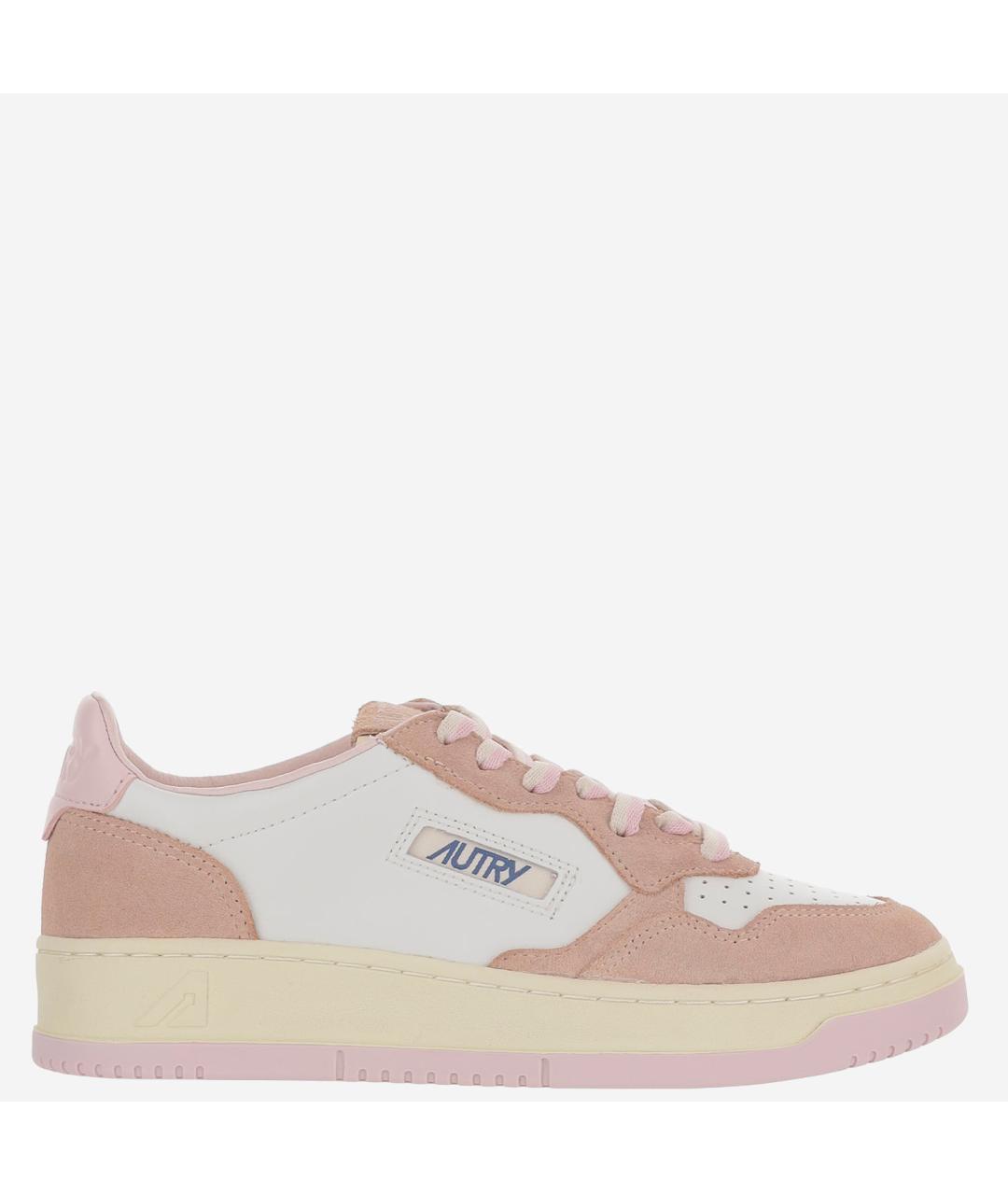 AUTRY Розовые кожаные кроссовки, фото 6
