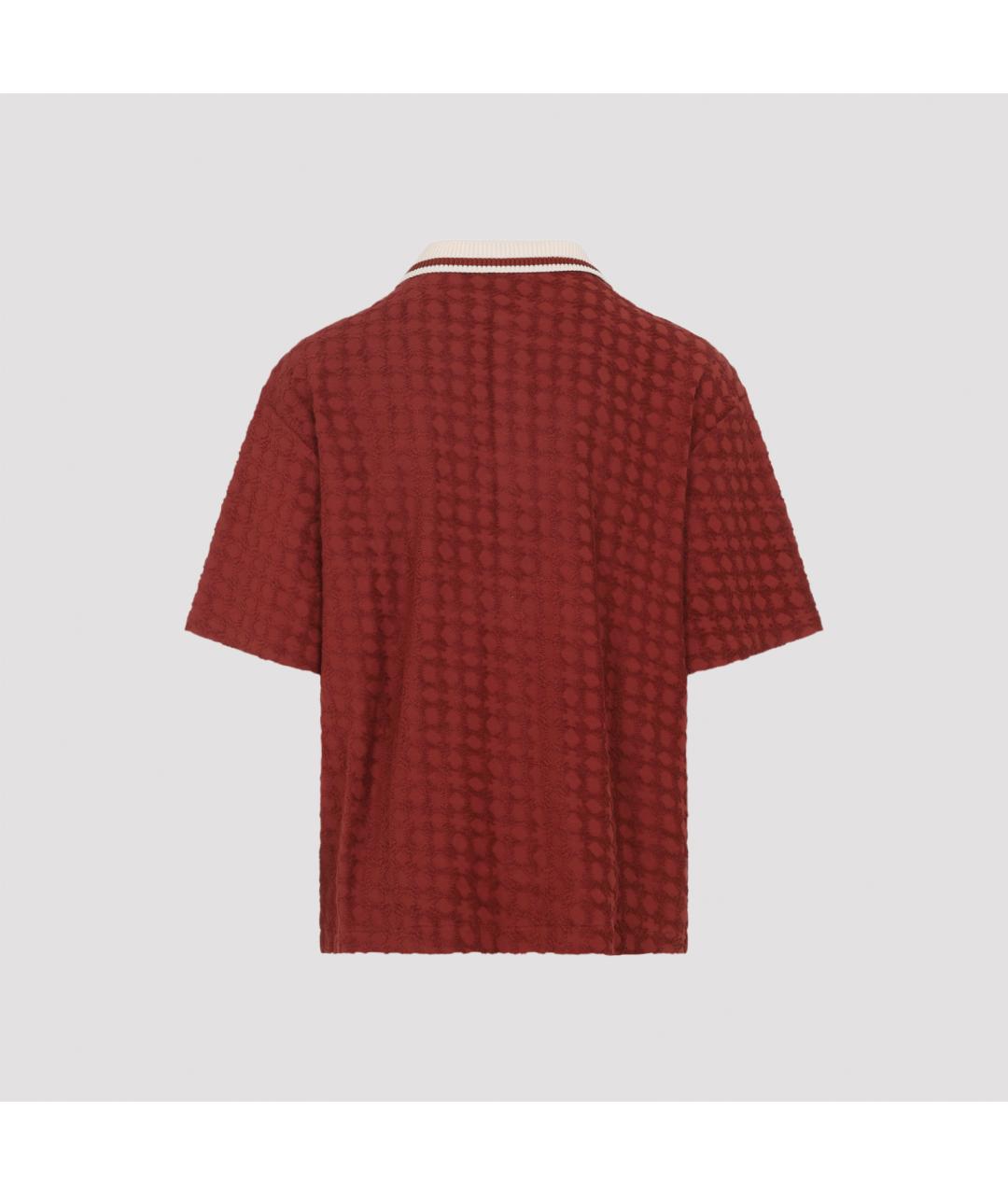 AMIRI Красная хлопковая кэжуал рубашка, фото 3