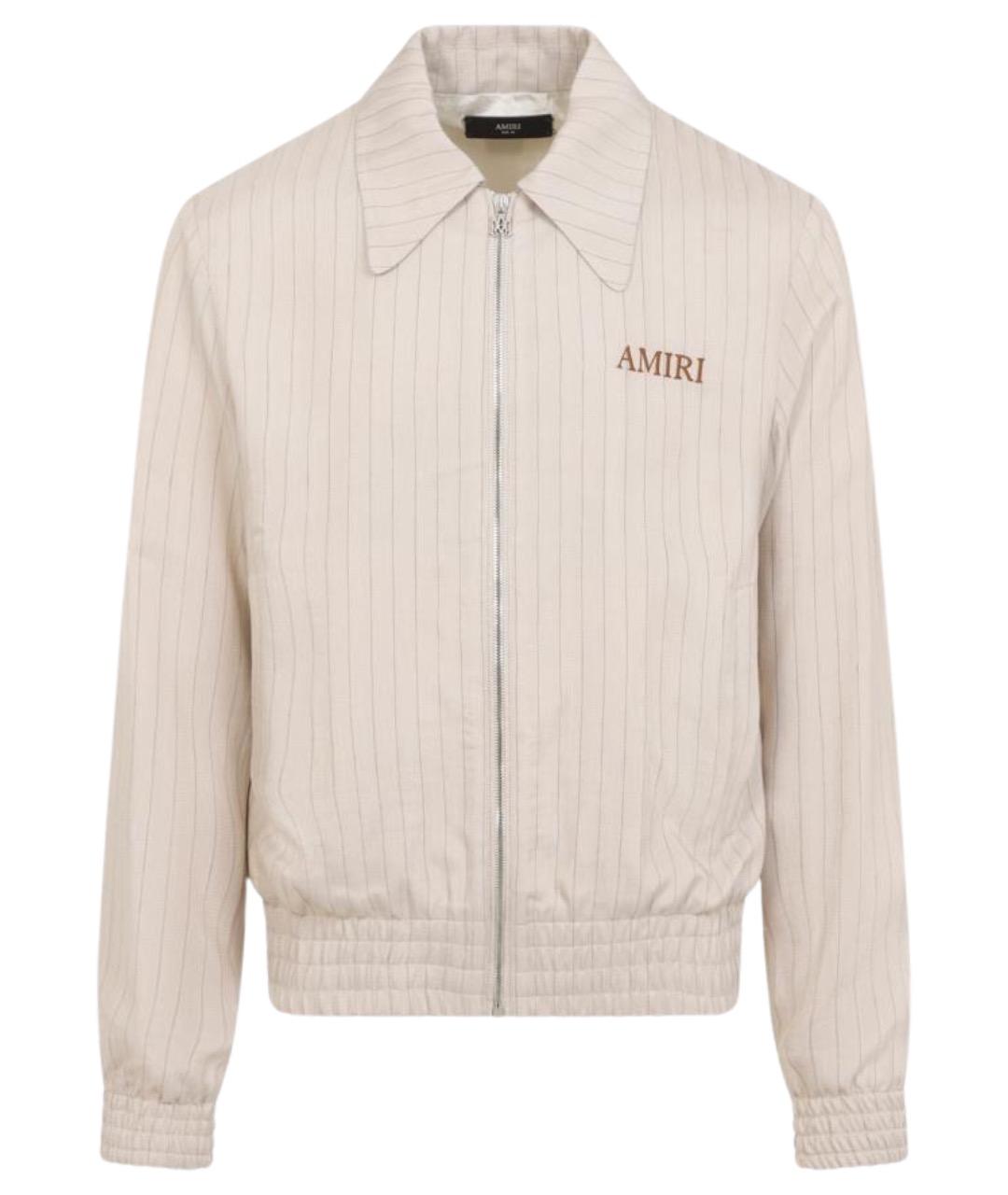 AMIRI Бежевая вискозная куртка, фото 1