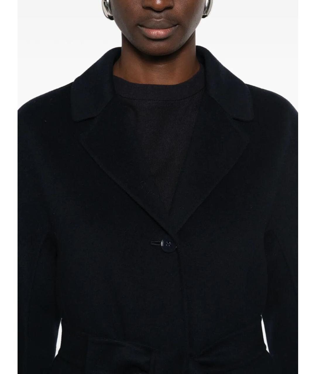 MAX MARA Черное шерстяное пальто, фото 3