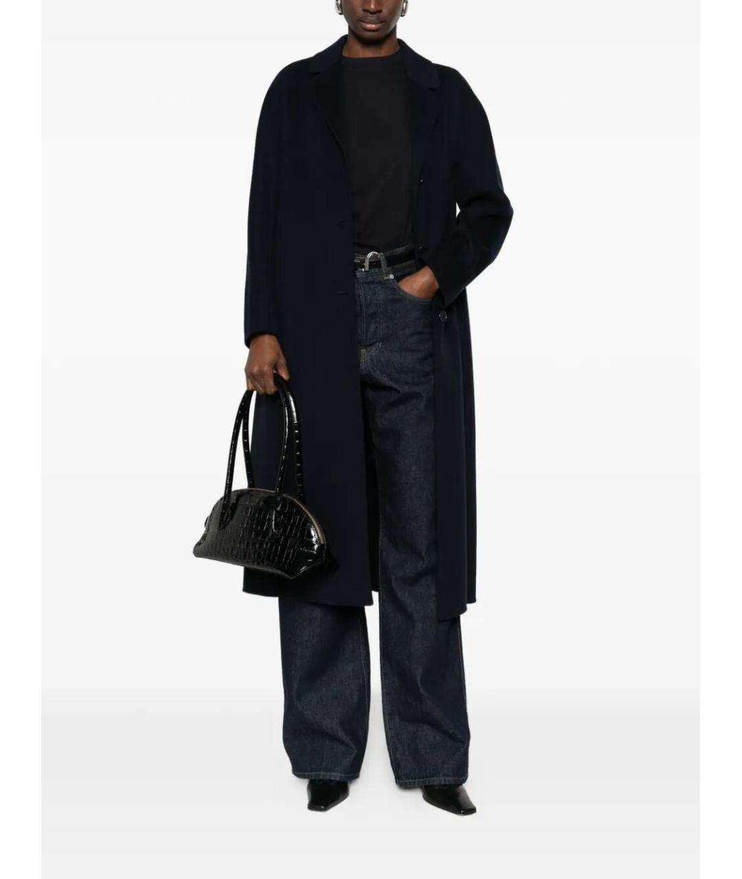 MAX MARA Черное шерстяное пальто, фото 2