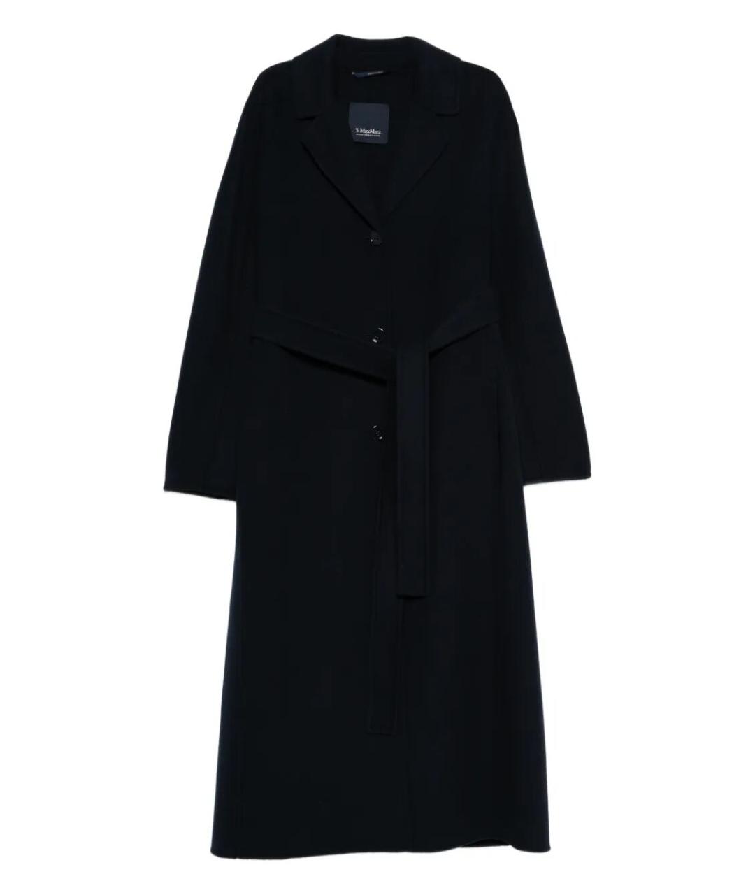 MAX MARA Черное шерстяное пальто, фото 1