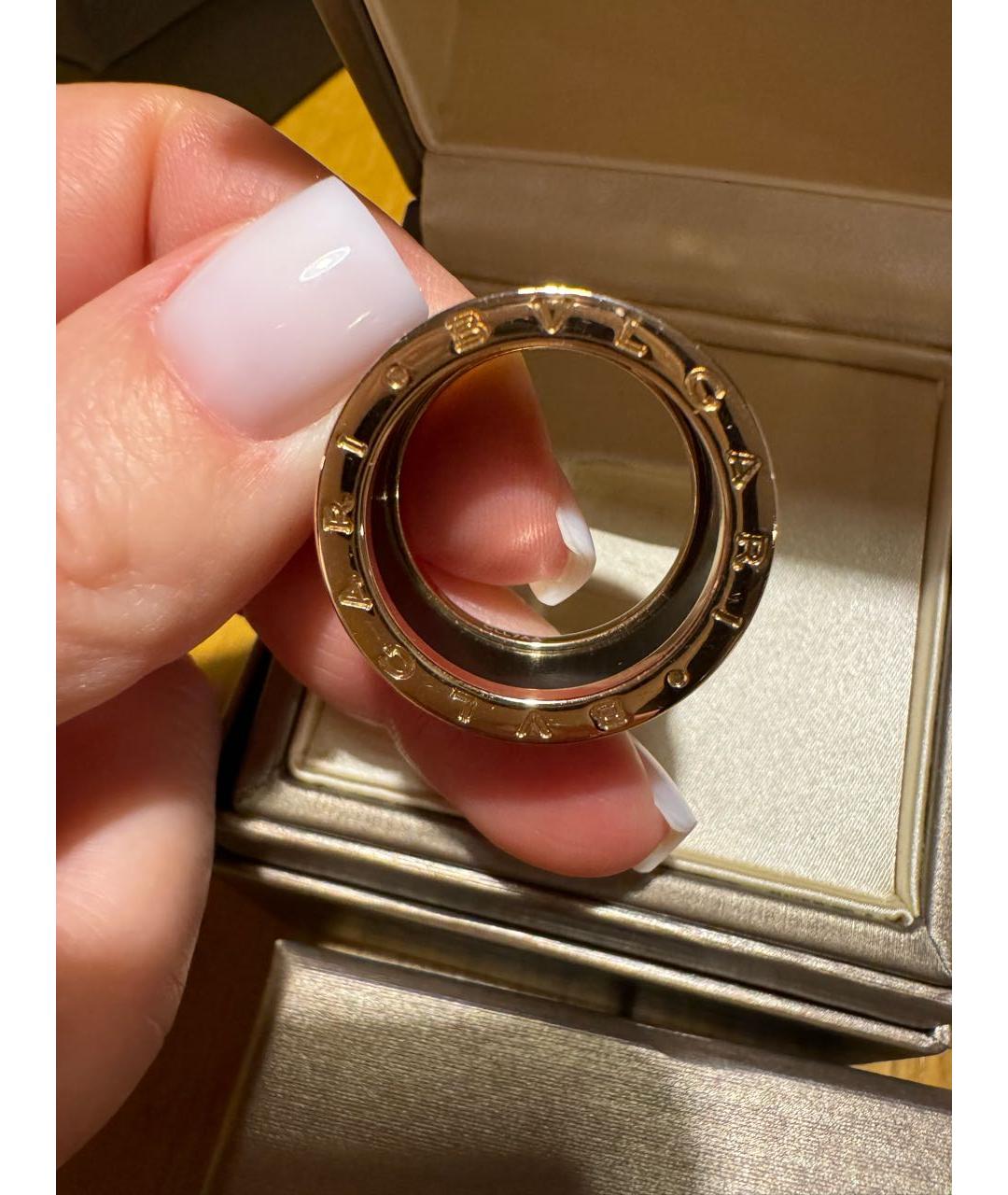 BVLGARI Синее кольцо из розового золота, фото 7