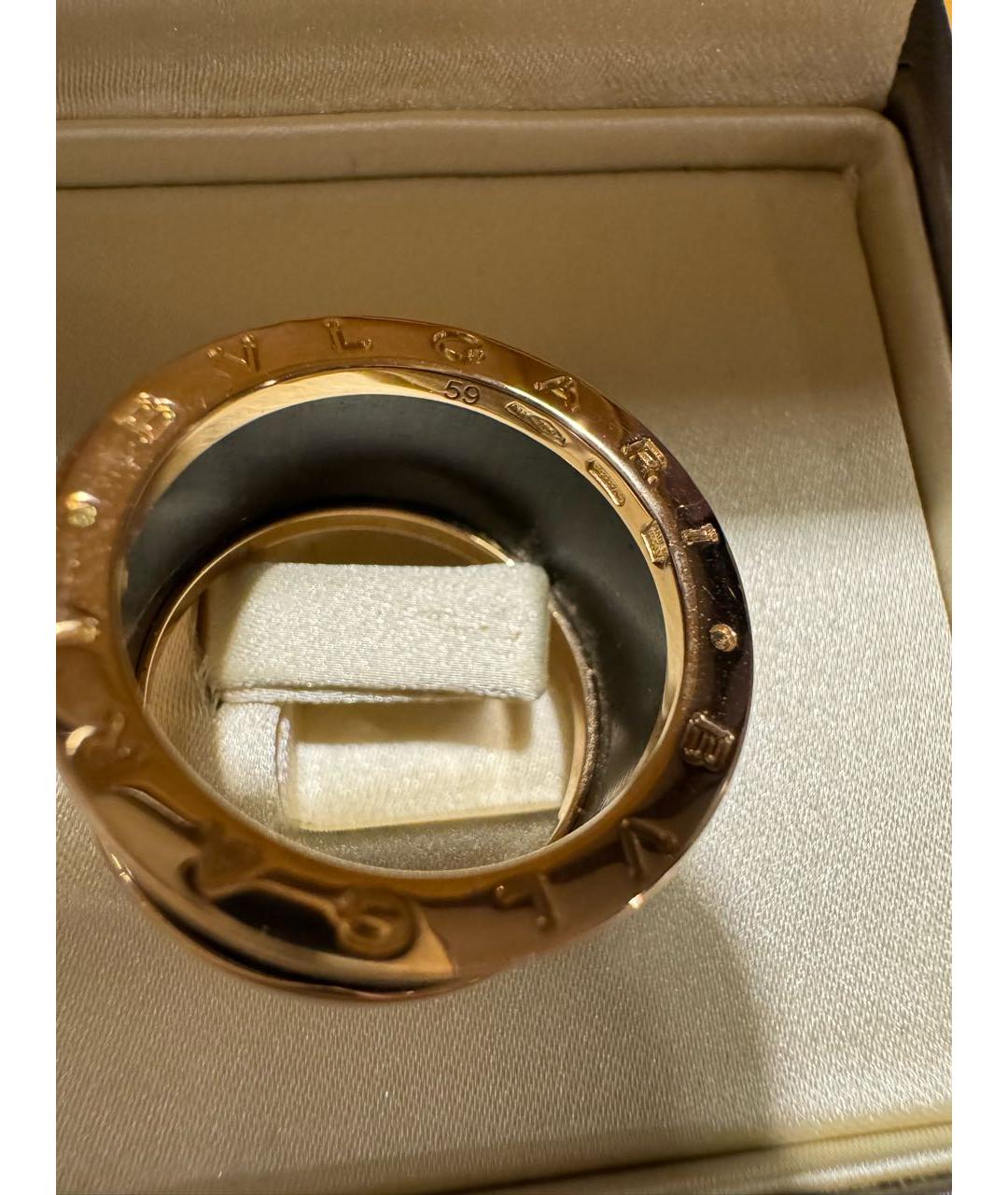 BVLGARI Синее кольцо из розового золота, фото 6