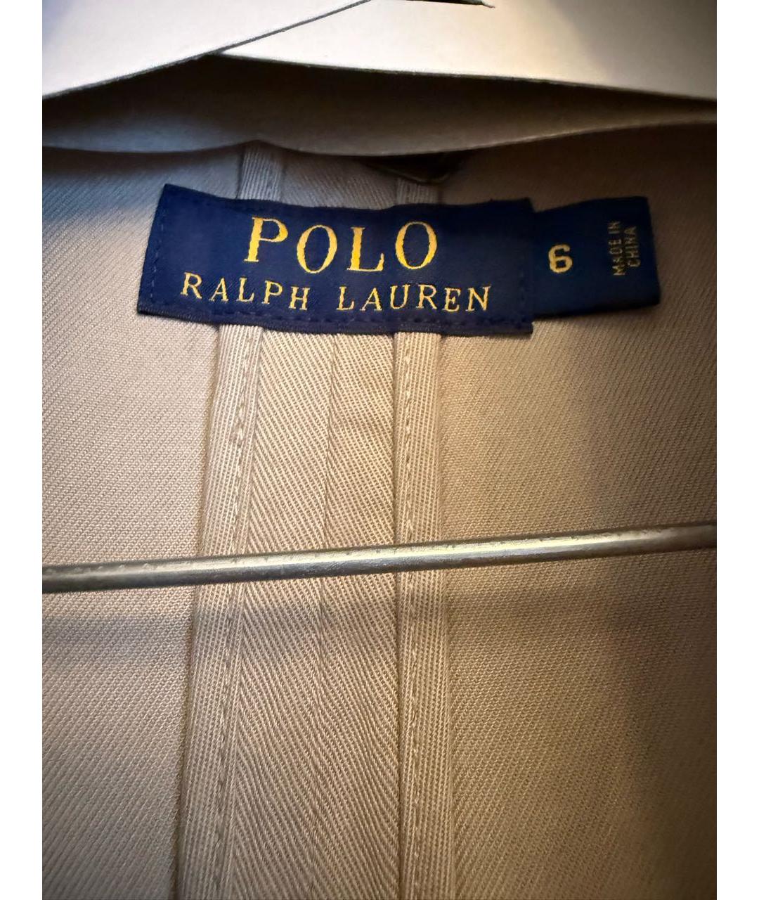 RALPH LAUREN Бежевый тренч/плащ, фото 4
