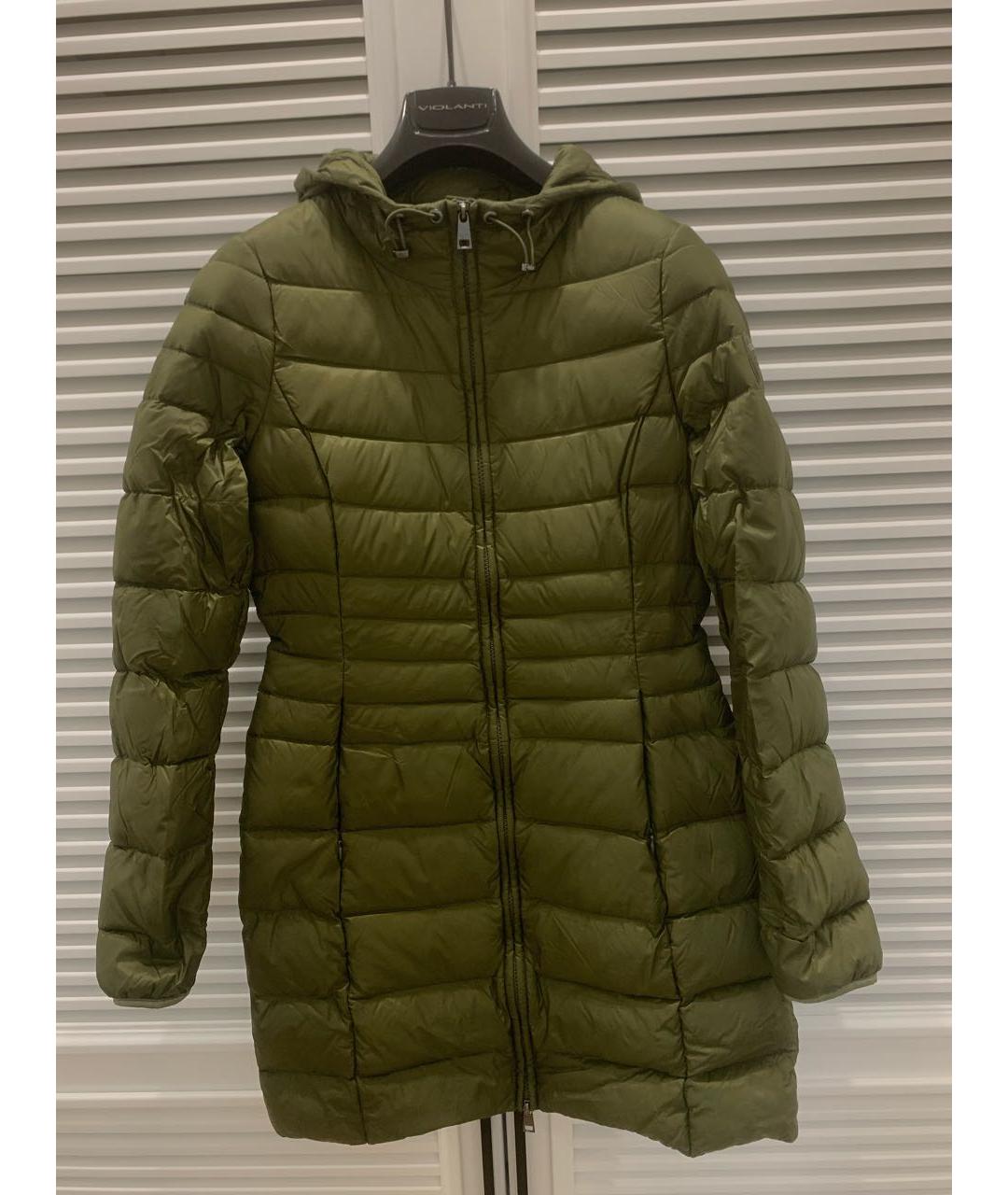 LIU JO Хаки полиамидовый пуховик, фото 7