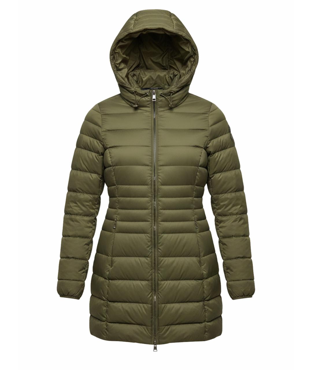 LIU JO Хаки полиамидовый пуховик, фото 1