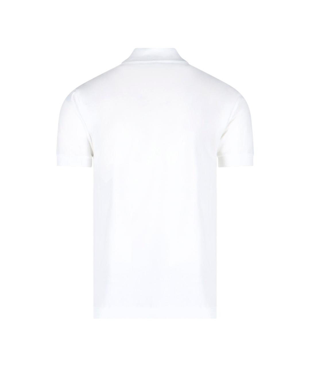 LACOSTE Белое хлопковое поло с коротким рукавом, фото 2