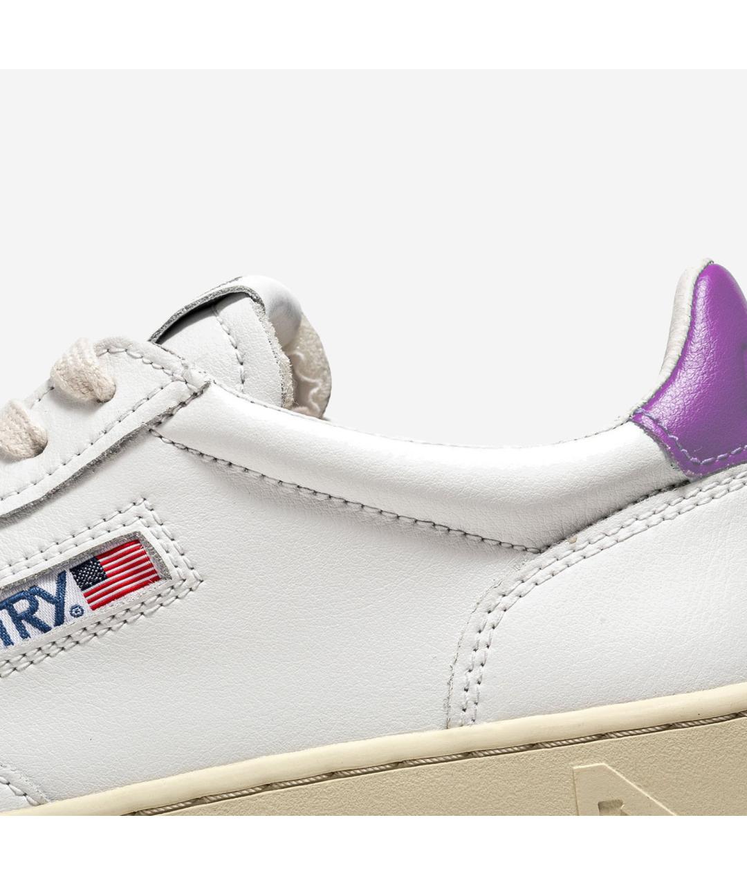 AUTRY Фиолетовые кожаные кроссовки, фото 5