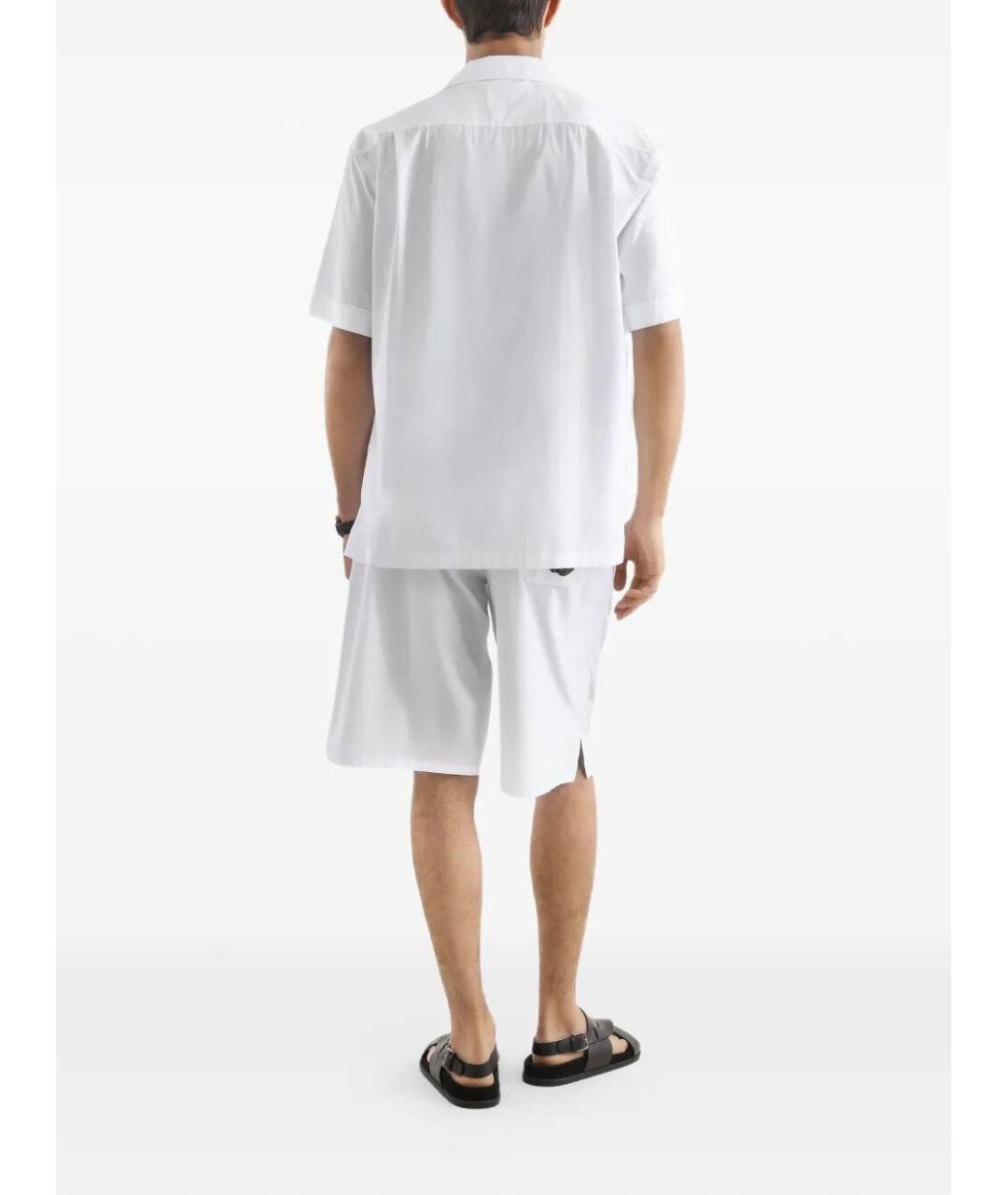 DOLCE&GABBANA Белая хлопковая кэжуал рубашка, фото 4