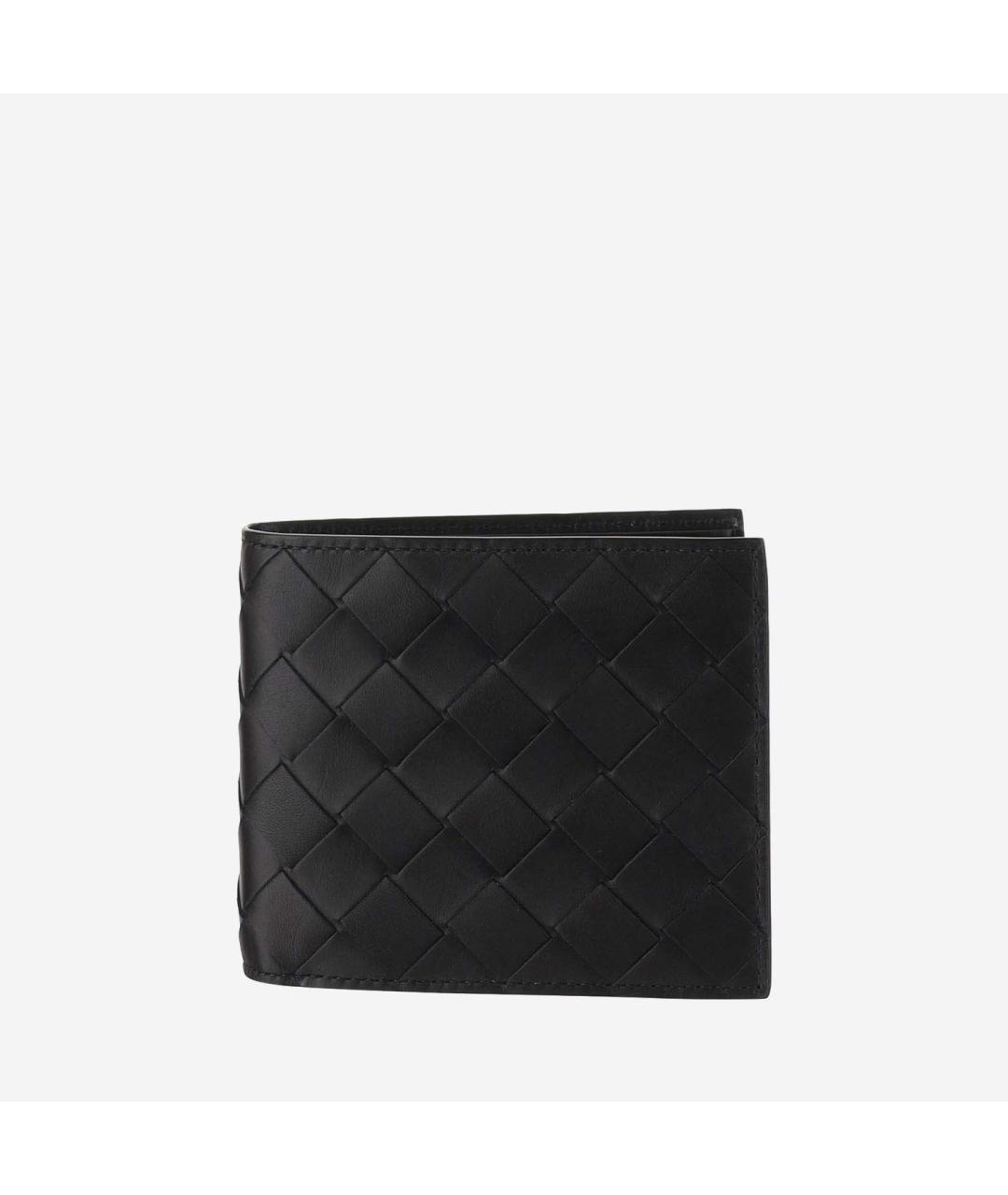 BOTTEGA VENETA Черный кожаный кошелек, фото 5