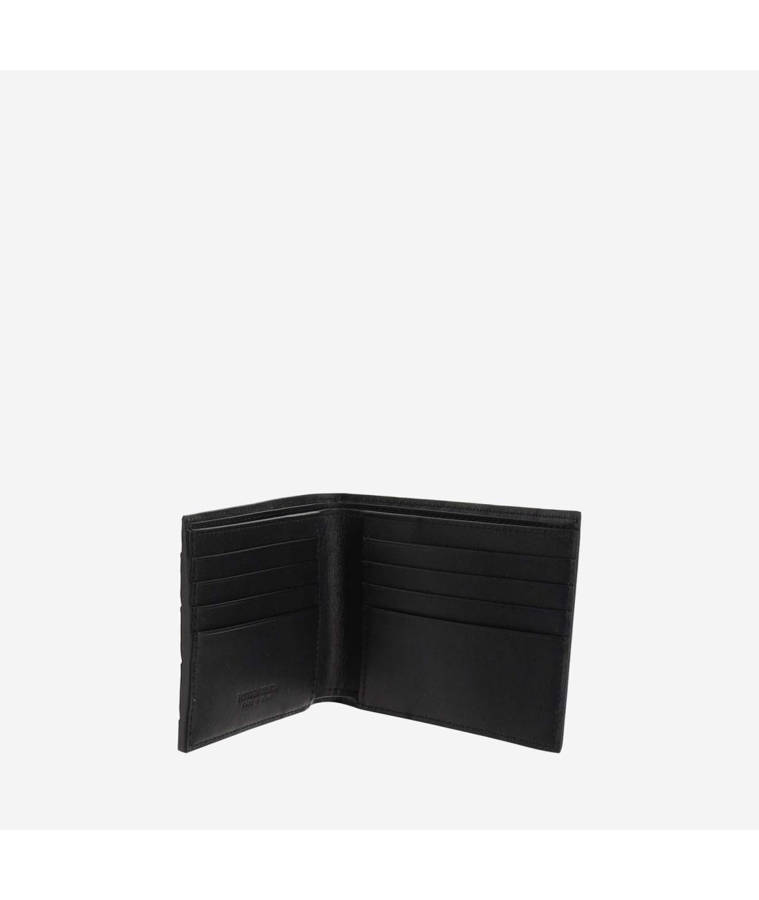 BOTTEGA VENETA Черный кожаный кошелек, фото 2