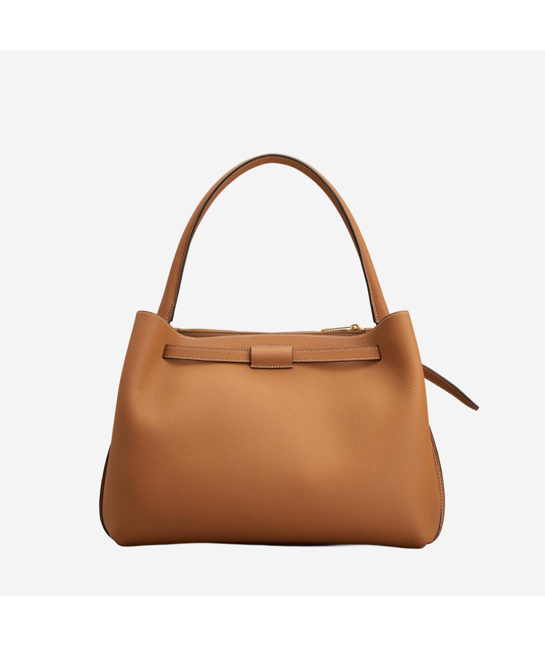 TOD'S Коричневая кожаная сумка тоут, фото 3