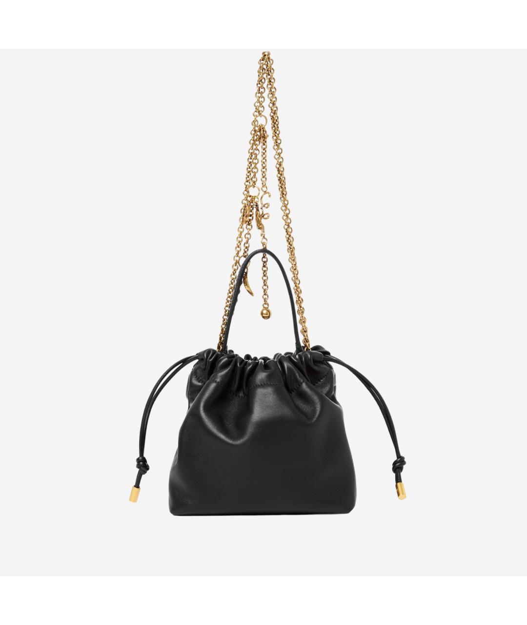 CHLOE Черная кожаная сумка тоут, фото 3