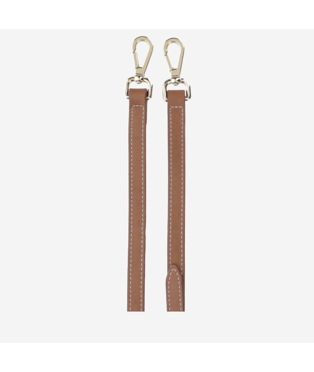 JACQUEMUS Коричневая кожаная сумка с короткими ручками, фото 4