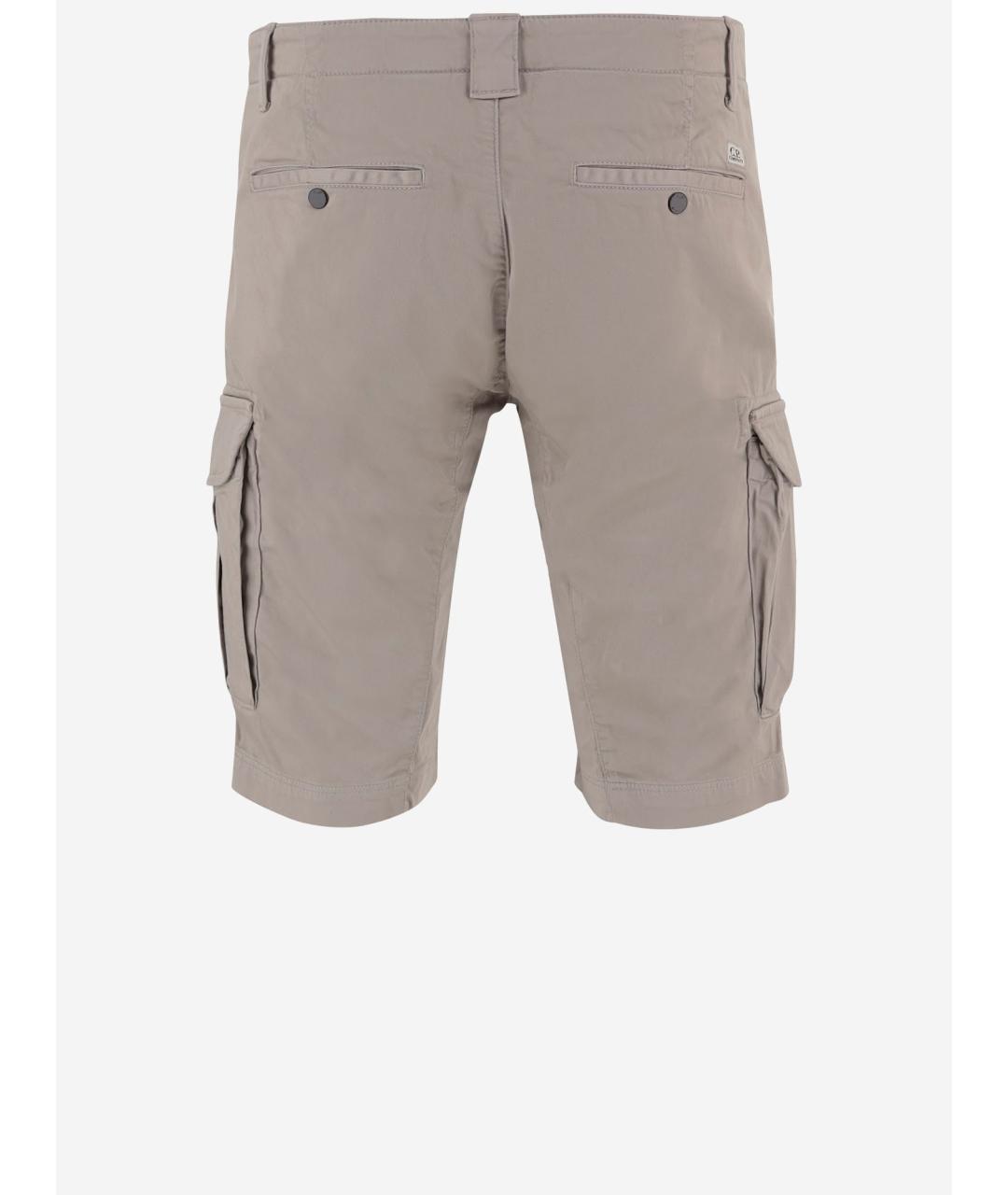 CP COMPANY Серые хлопковые шорты, фото 2