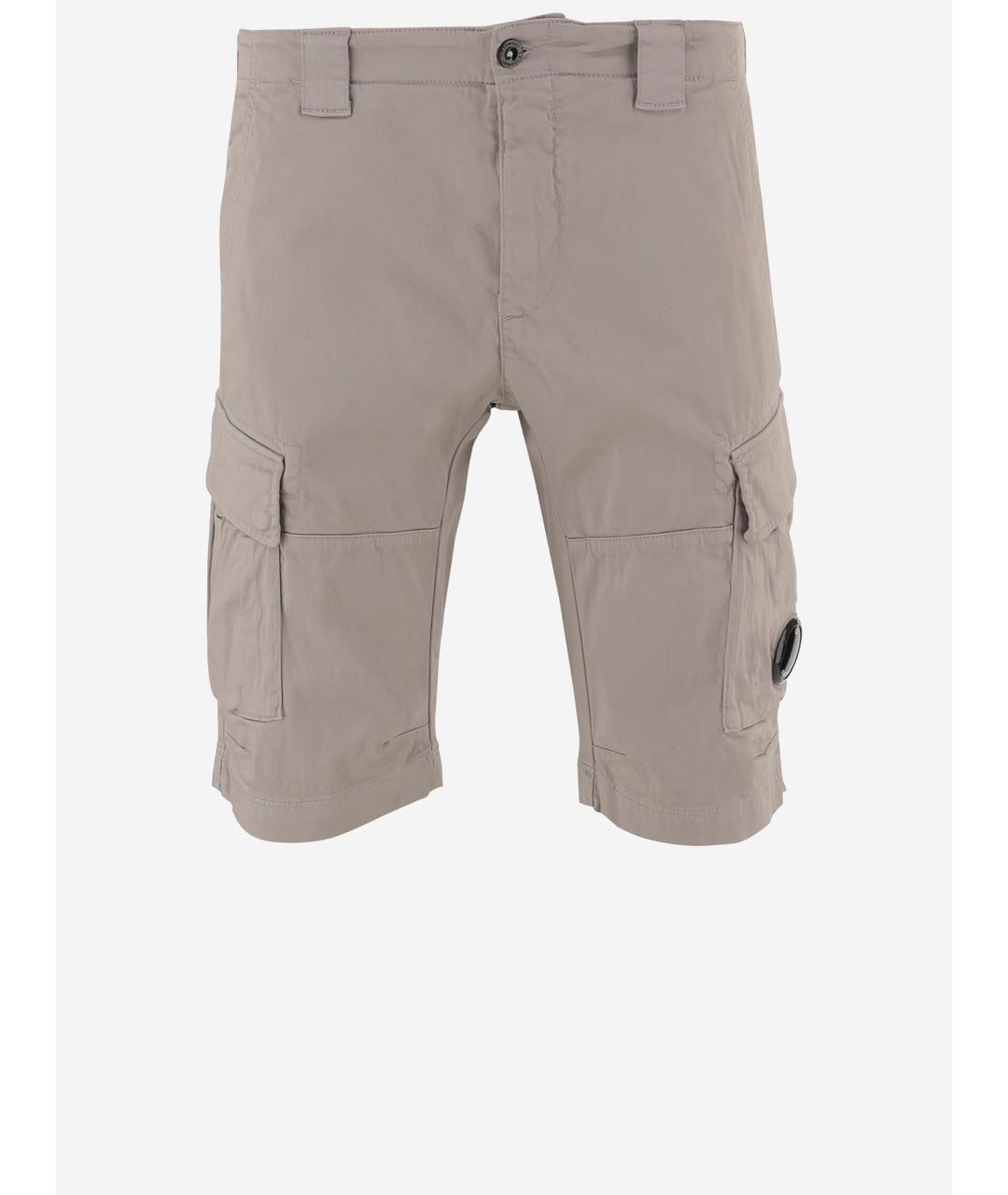 CP COMPANY Серые хлопковые шорты, фото 4