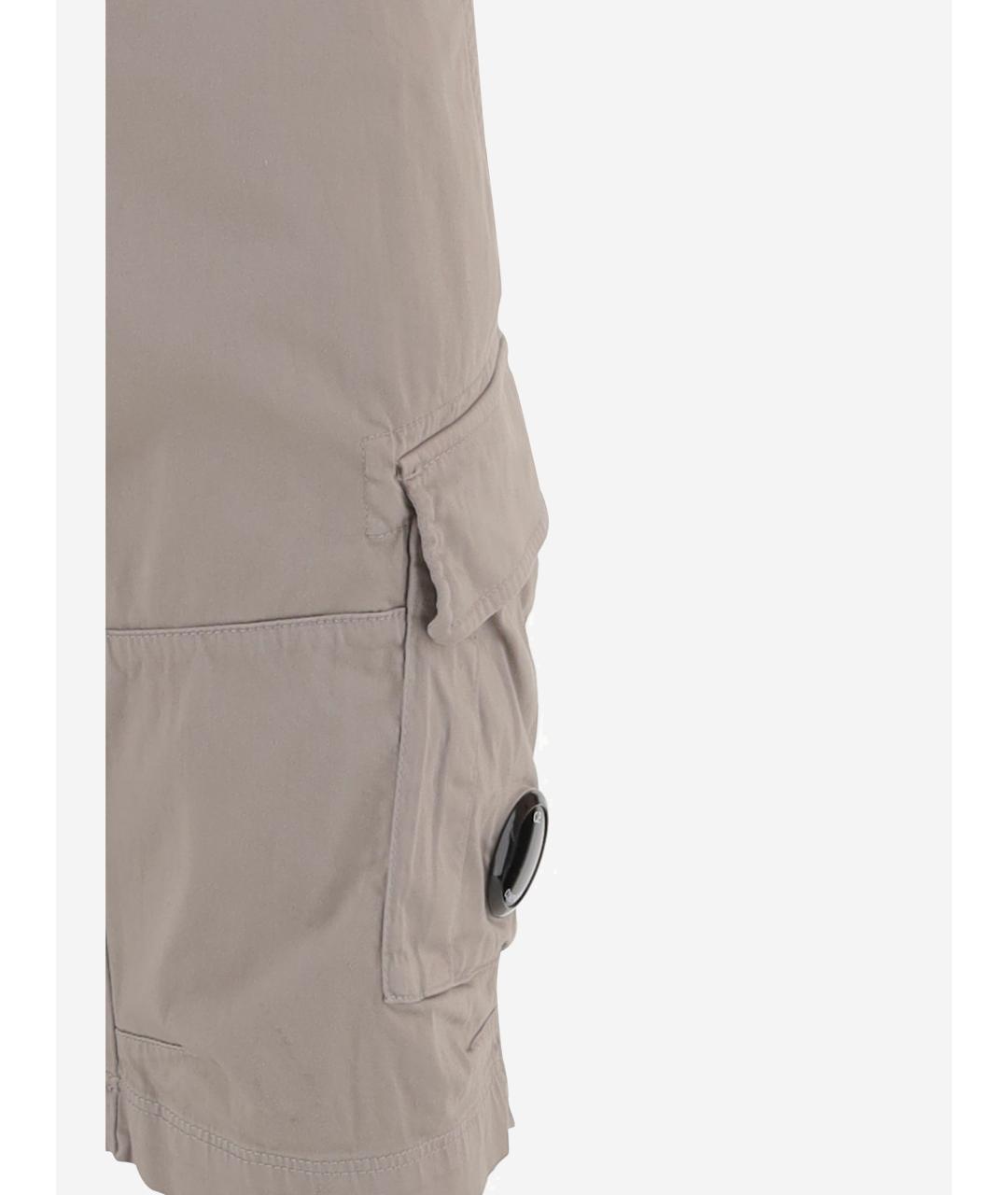 CP COMPANY Серые хлопковые шорты, фото 3