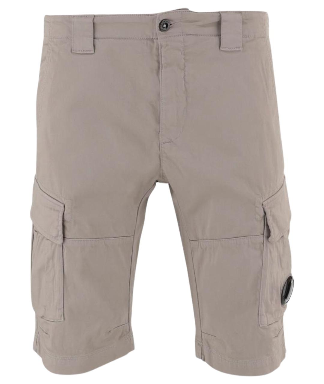 CP COMPANY Серые хлопковые шорты, фото 1