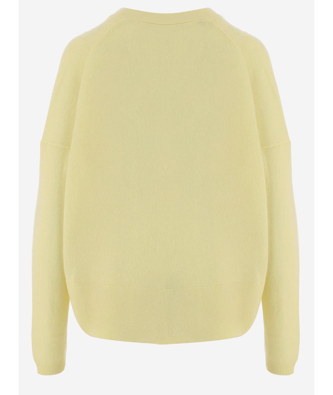 ALLUDE Желтый шерстяной кардиган, фото 2