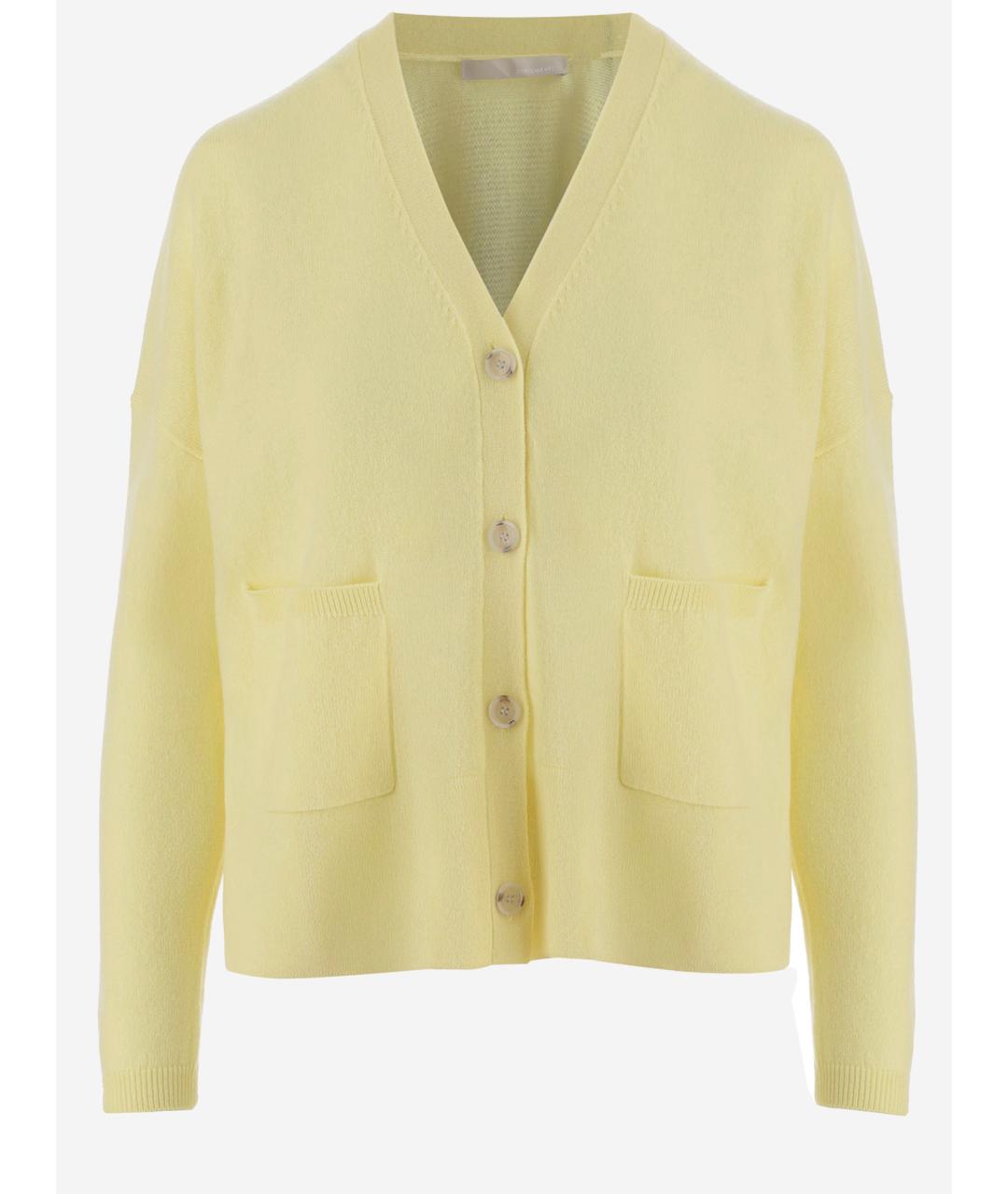 ALLUDE Желтый шерстяной кардиган, фото 4