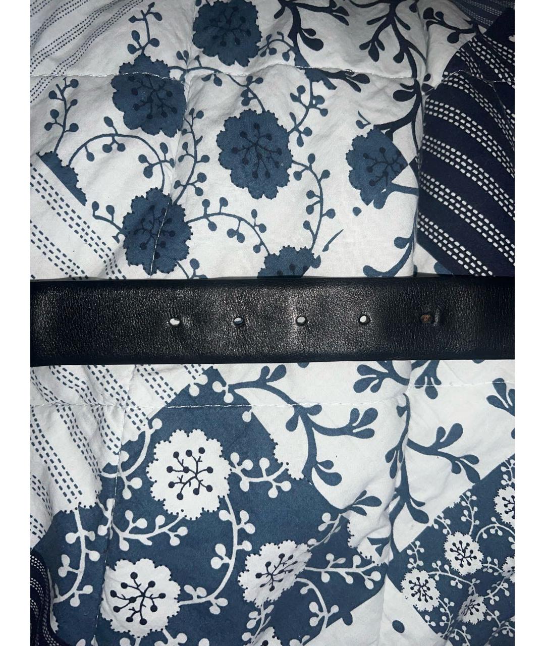 FERRAGAMO Черный кожаный ремень, фото 4