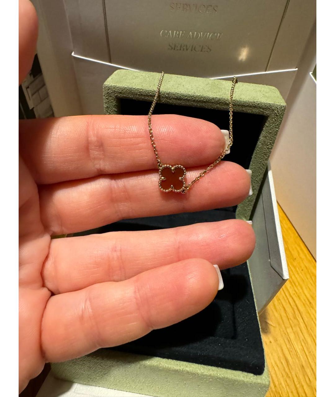 VAN CLEEF & ARPELS Бордовый браслет из розового золота, фото 8