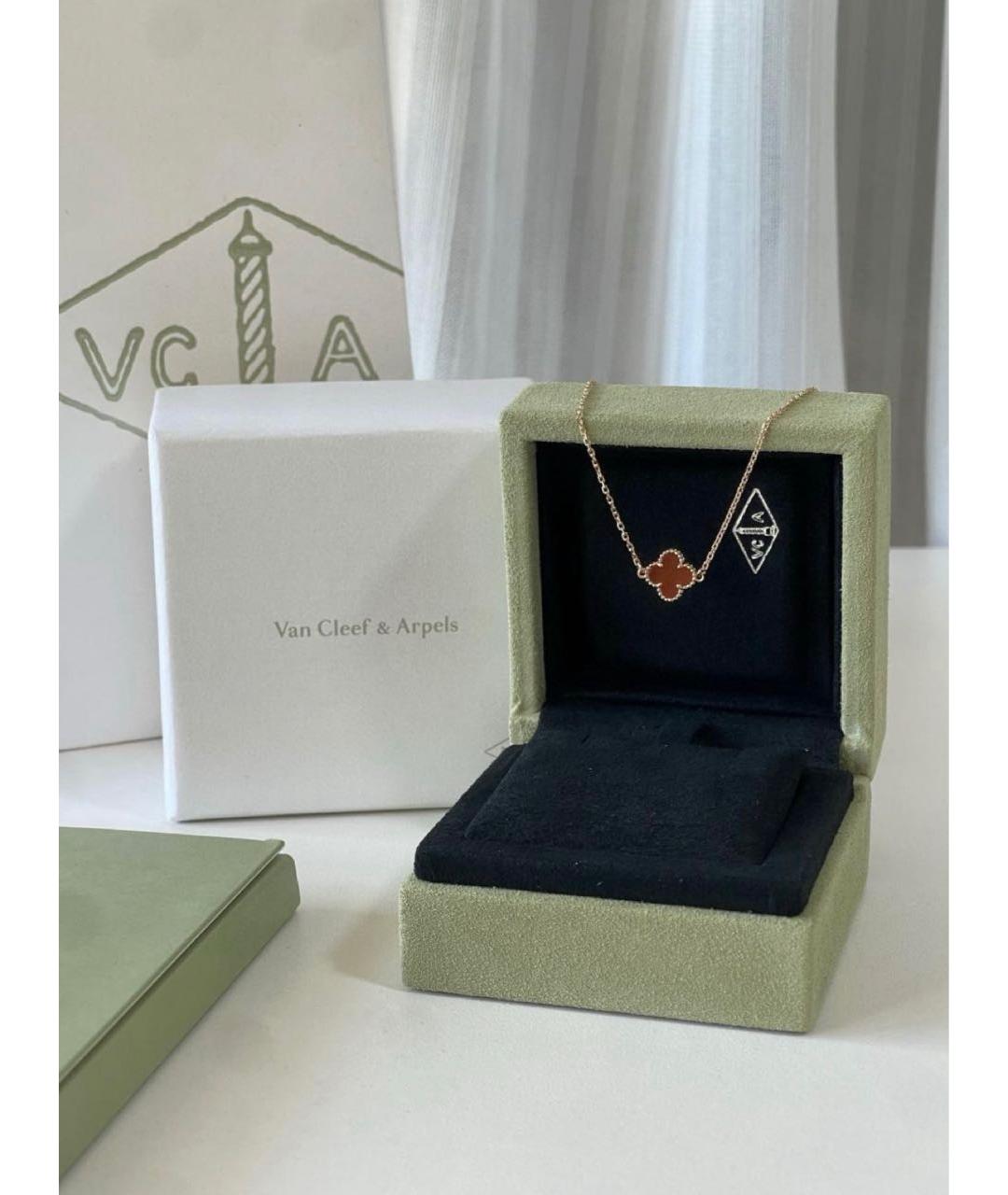 VAN CLEEF & ARPELS Бордовый браслет из розового золота, фото 3