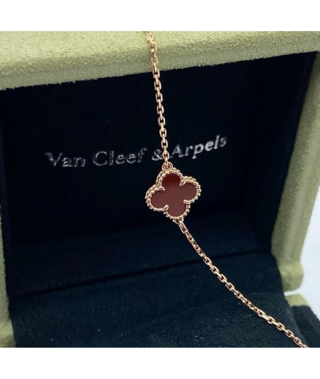 VAN CLEEF & ARPELS Бордовый браслет из розового золота, фото 6