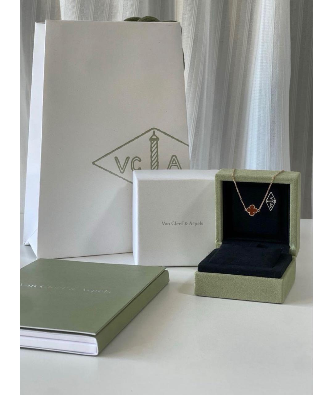 VAN CLEEF & ARPELS Бордовый браслет из розового золота, фото 2