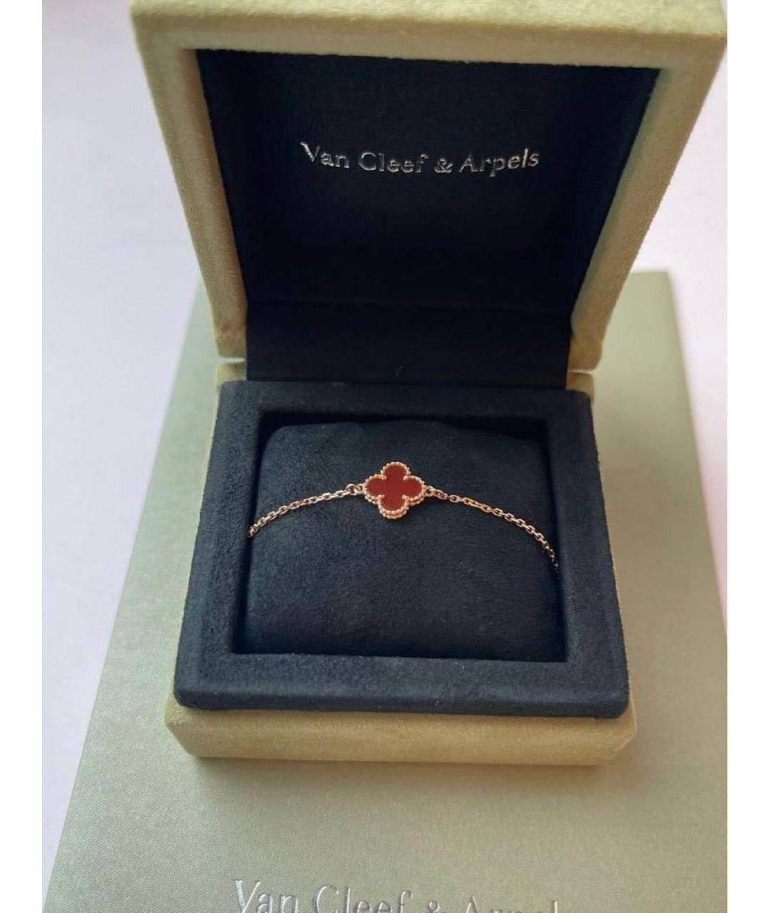 VAN CLEEF & ARPELS Бордовый браслет из розового золота, фото 5