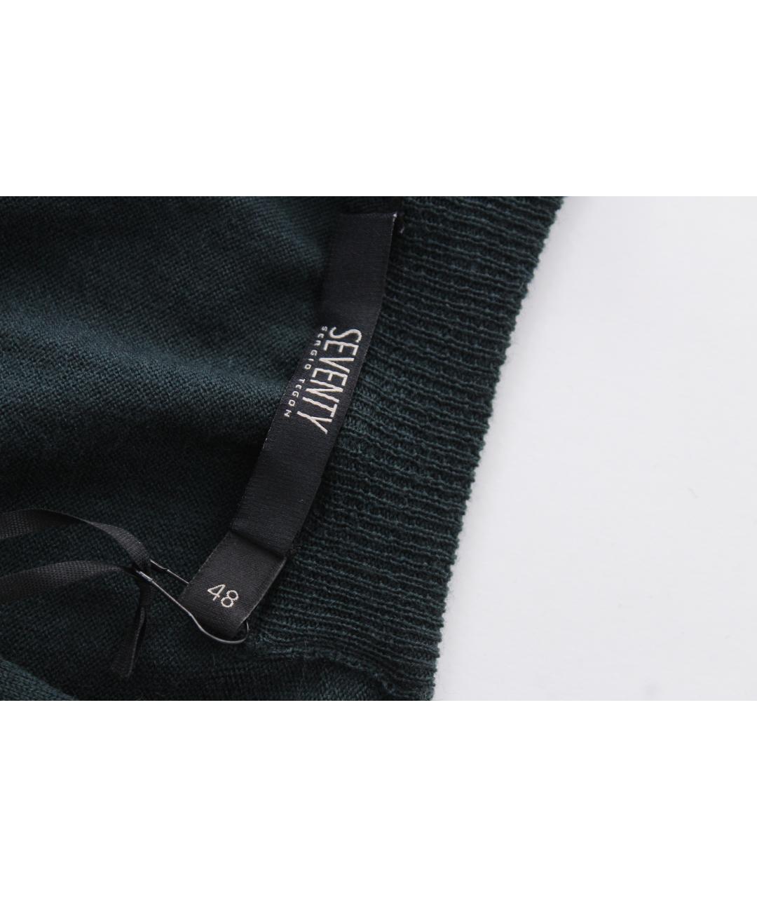 SEVENTY Зеленый шерстяной джемпер / свитер, фото 6